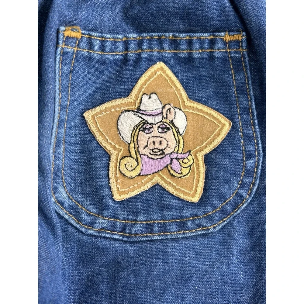 Vintage Calamity Jane Miss Piggy Jeans 4T 80's Jim Henson‎ Cowgirl Miss Piggy